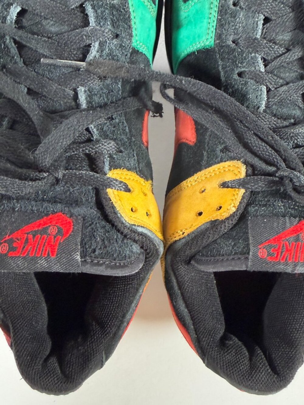 VTG Nike Dunk Low CL Rasta Jamaica Shoes Men Size 11 Black Pine Green 00s GUC - Picture 4 of 8
